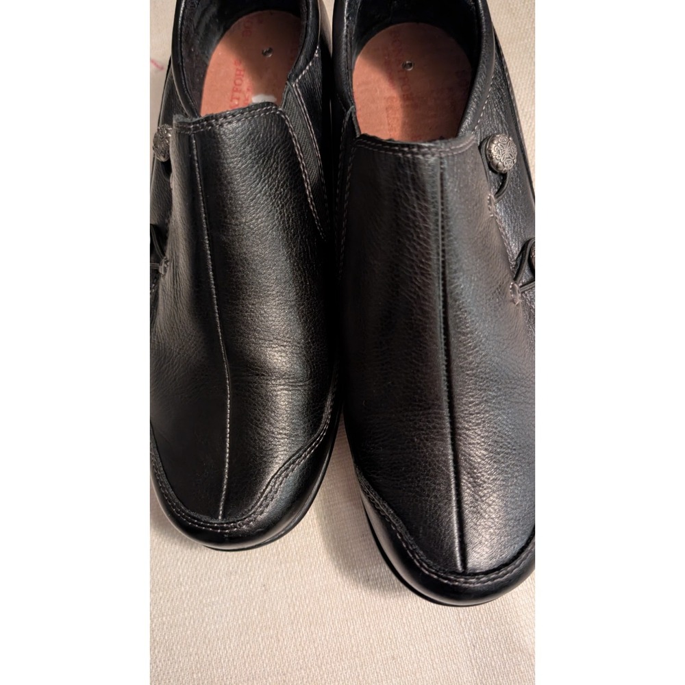Taos Footwear Encore Slip On Loafers Black Leather Women's 8